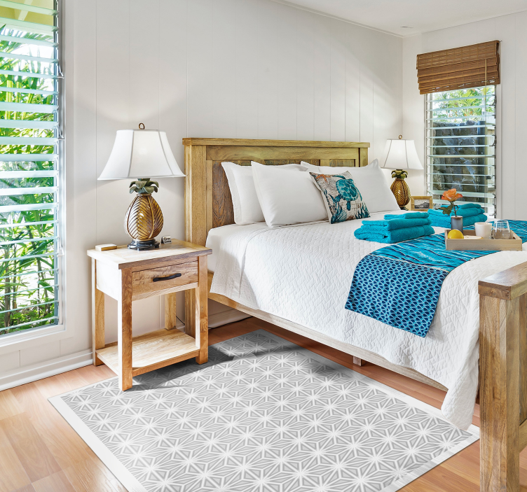 Geometrik desen vurgusu geometrik pvc halı - TenStickers