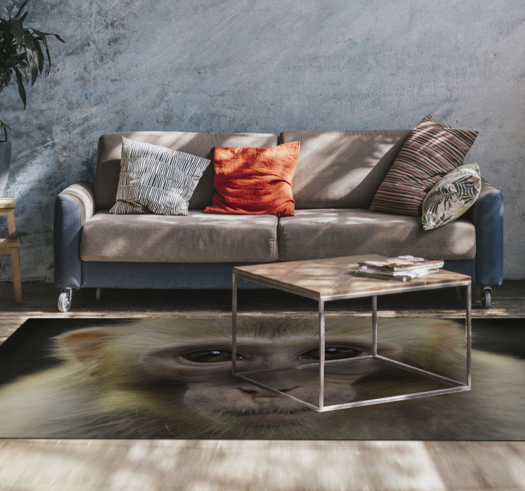 Gerçekçi maymun hayvan halısı - TenStickers