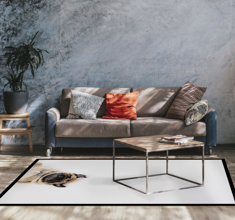 Gerçekçi boksör sevimli hayvan halısı - TenStickers