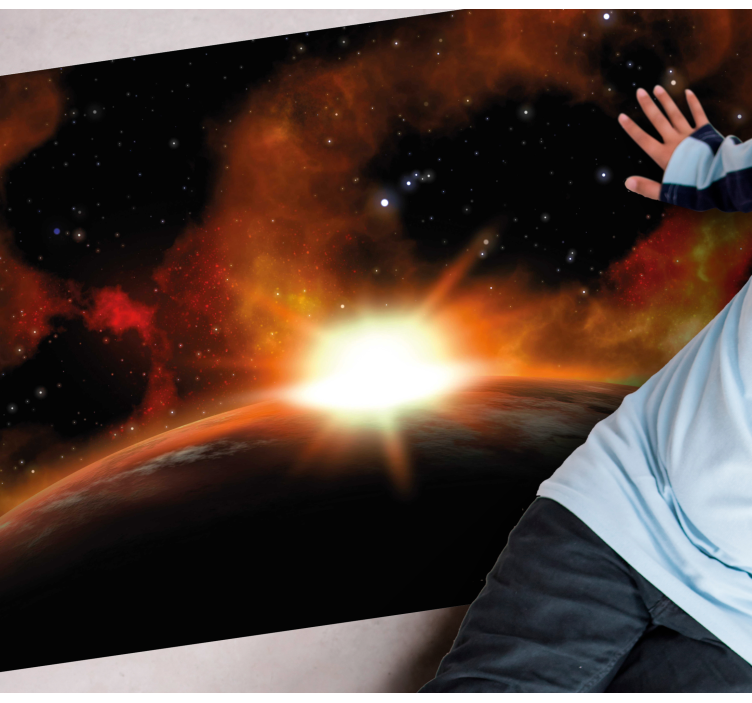 Göksel gün doğumu parıltısı yıldızlar pvc halı - TenStickers