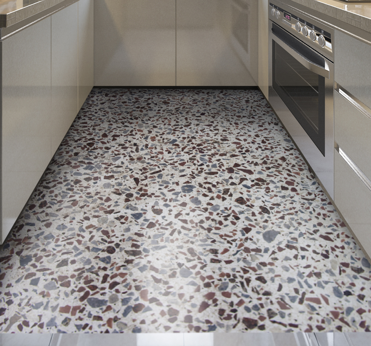 Granit mozaik taş etkisi pvc halı - TenStickers