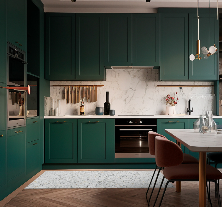 Gri mozaik doku vinil halı - TenStickers