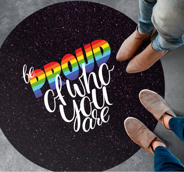 Gurur verici mesaj tasarımı cümleleri ile pvc halı - TenStickers