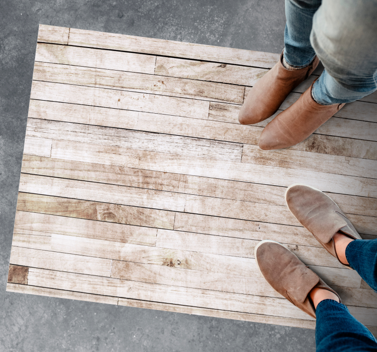 Hafif tahta efekti ahşap etkisi pvc halı - TenStickers