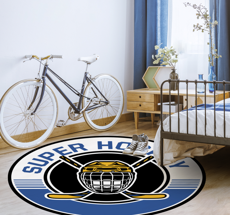 Hokey amblemi oyunlar pvc halı - TenStickers