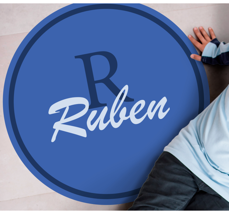 Ilk kişiselleştirilmiş mat ile mavi arka plan - TenStickers