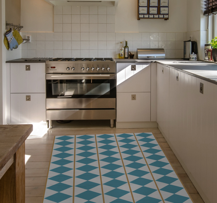 Isveç tasarım geometrik vinil halı - TenStickers