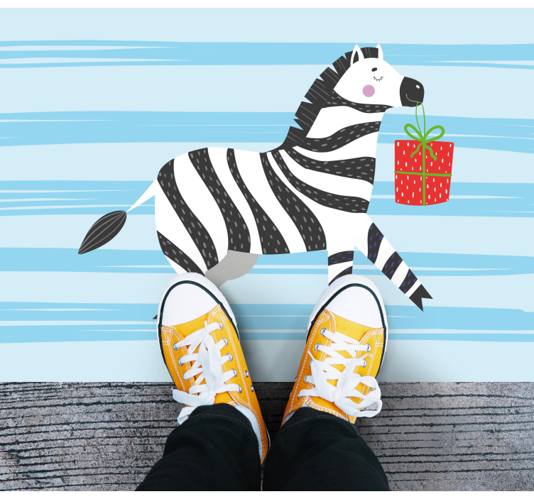 Iyi ki doğdun zebra hayvan halısı - TenStickers