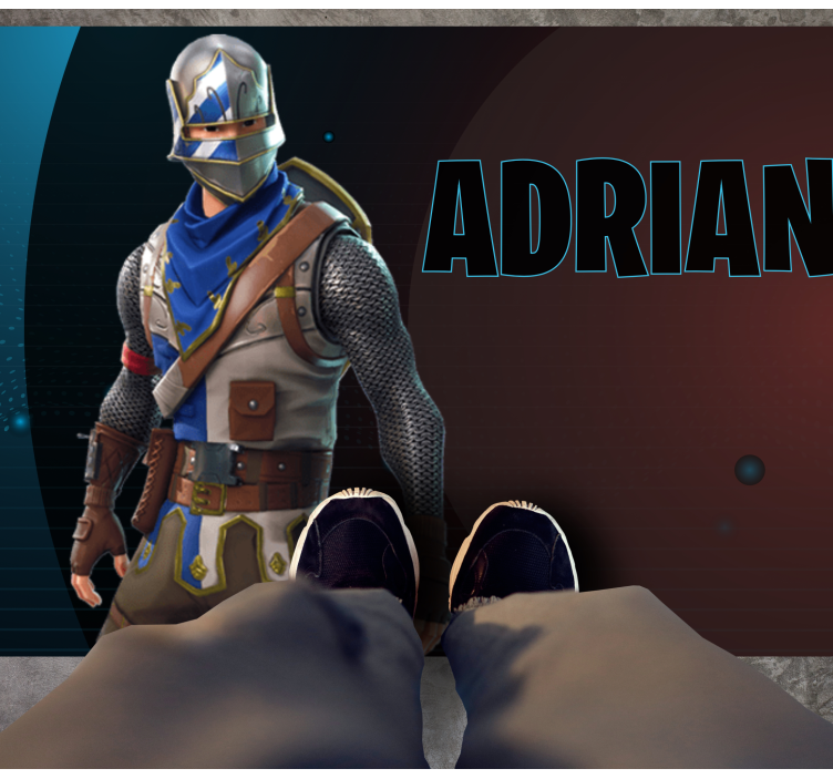 Kahraman oyun karakteri gençler pvc halı - TenStickers