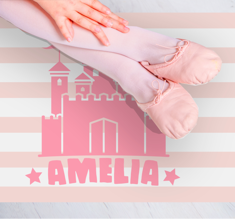 Kale temalı özel pvc halı - TenStickers