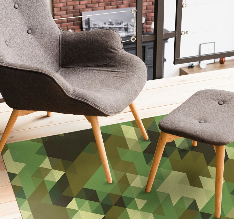 Kamuflaj geometrik kilimler - TenStickers
