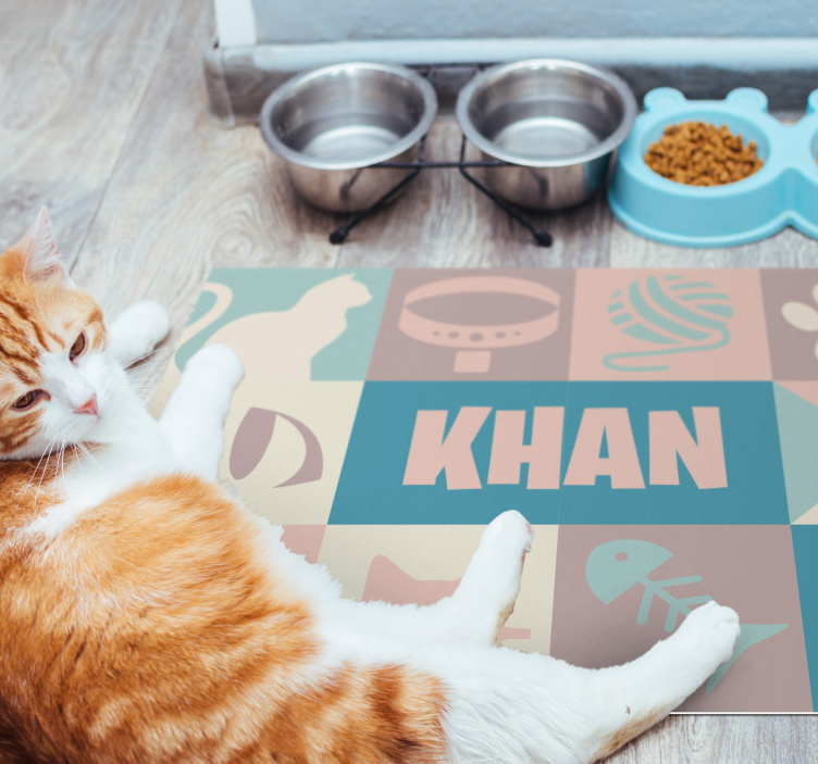 Kediler kişiselleştirilmiş hayvan halısı - TenStickers