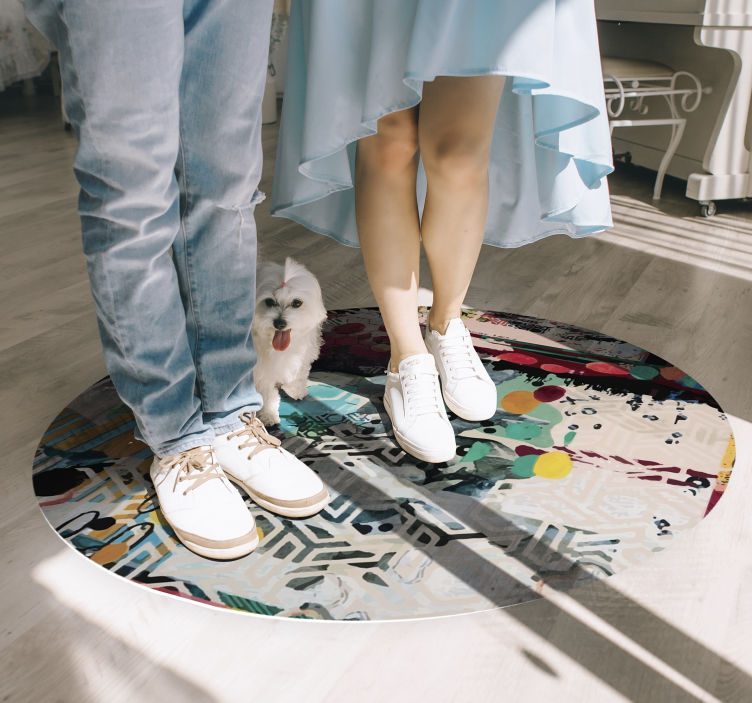 Kentsel sanat modern vinil halı karışımı - TenStickers