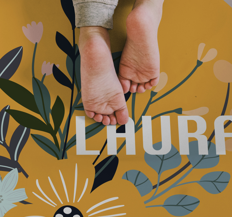 Kişiselleştirilebilir bitkiler kişiselleştirilmiş paspas - TenStickers