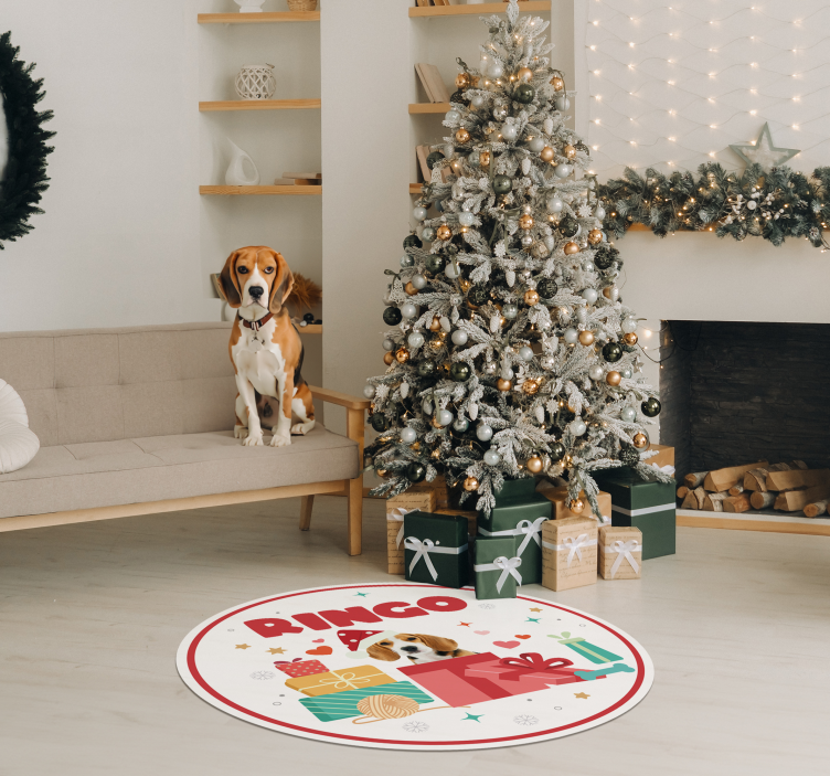 Kişiselleştirilmiş Pet Noel isimlerle pvc halı - TenStickers