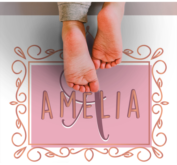 Kişiselleştirilmiş prenses tacı pvc halı - TenStickers