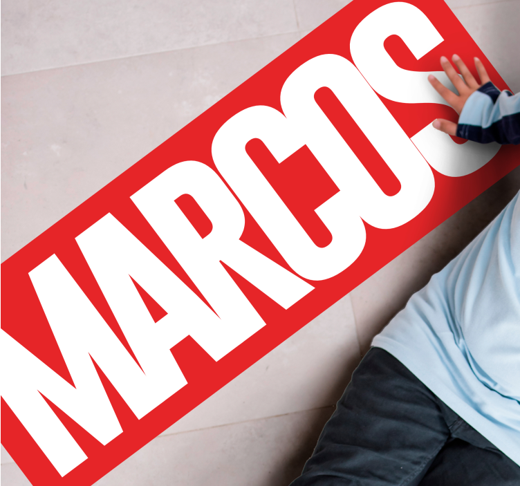 Komik kişiselleştirilmiş isim paspas - TenStickers