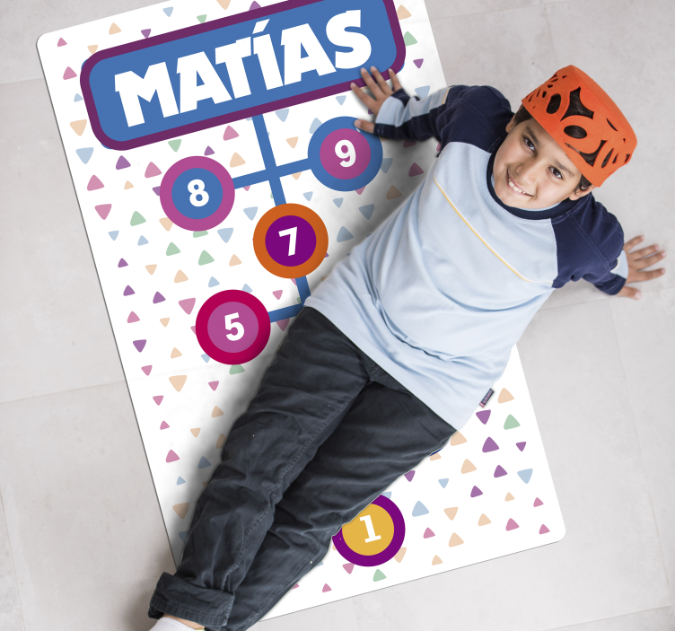 Komik özelleştirilebilir seksek oyunu vinil halı - TenStickers