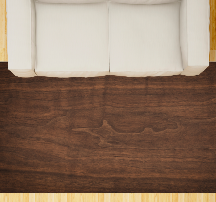 Koyu maun ahşap doku halı - TenStickers