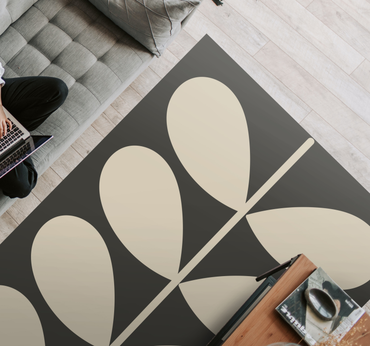 Koyu orla kiely modern vinil halı - TenStickers