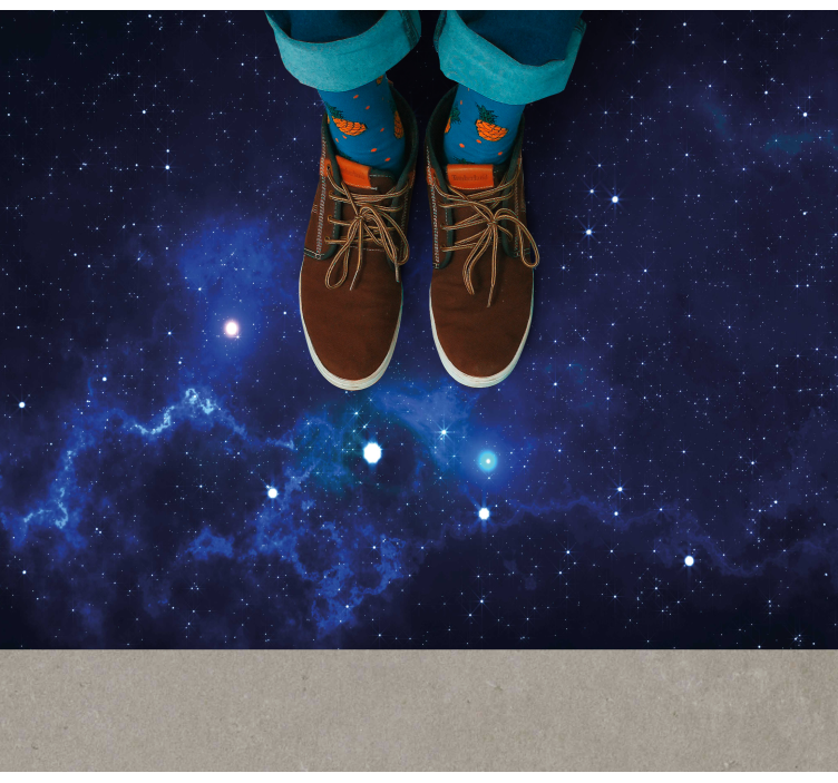 Kozmik bulutsu sahnesi yıldızlar pvc halı - TenStickers