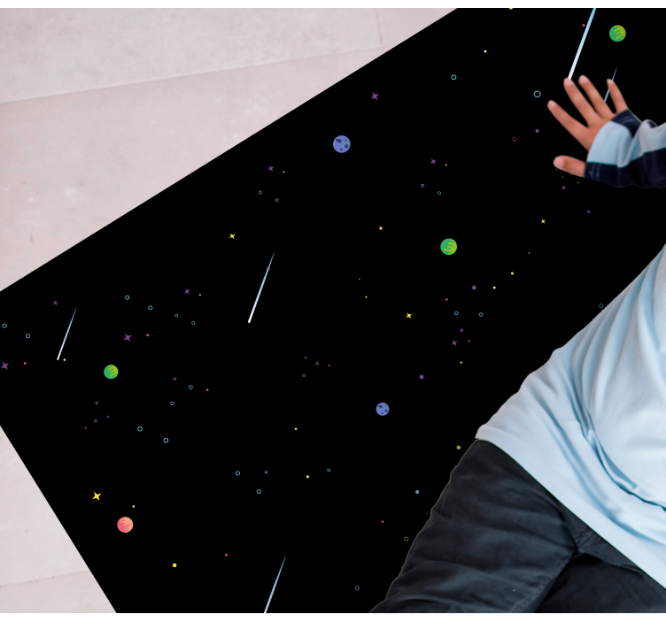 Kozmik yıldızlı gökyüzü yıldızlar pvc halı - TenStickers