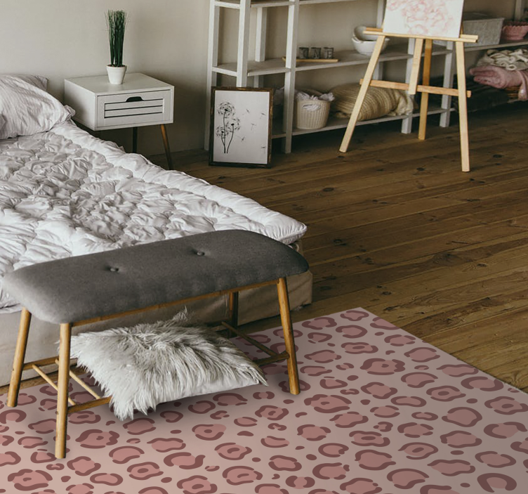 Leopar noktaları hayvan baskı pvc halı - TenStickers