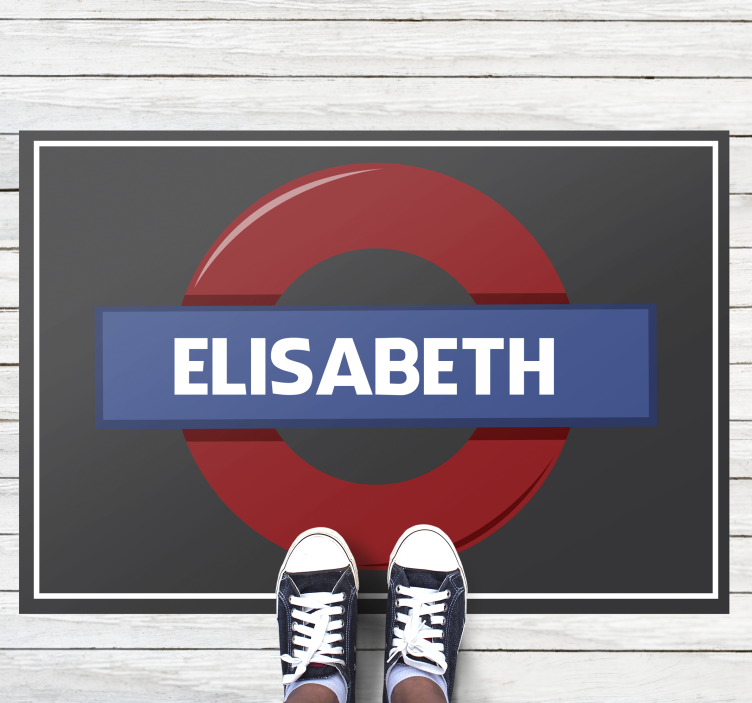 Metro istasyonu kişiselleştirilmiş paspas - TenStickers