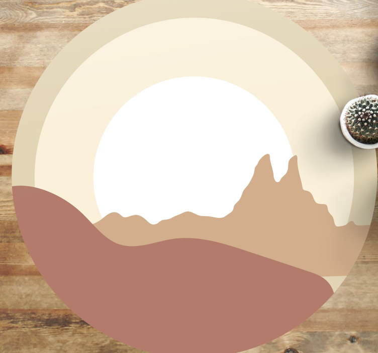 Minimalist manzara doğa pvc halı - TenStickers