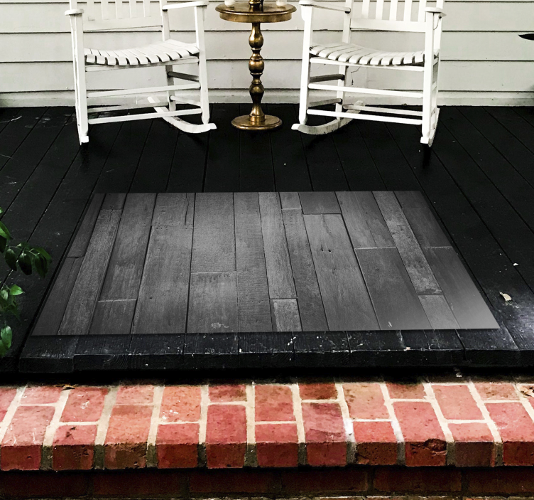 Modern gri kaplama ahşap etkisi pvc halı - TenStickers