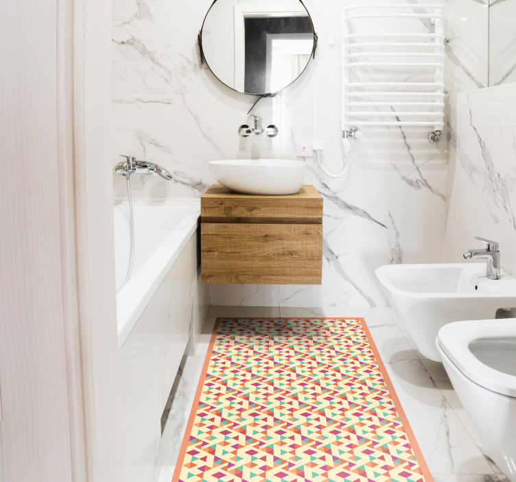 Mozaik desenli yolluk mozaic pvc halı - TenStickers