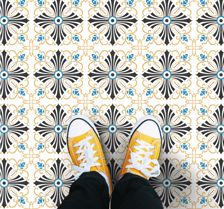 Mozaik pvc halı Şık mozaik tarzı - TenStickers