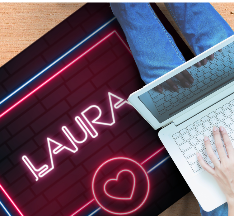 Neon tabela aşk isimlerle pvc halı - TenStickers
