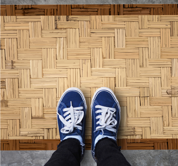 Organik dokuma yüzey giriş salonu pvc halı - TenStickers