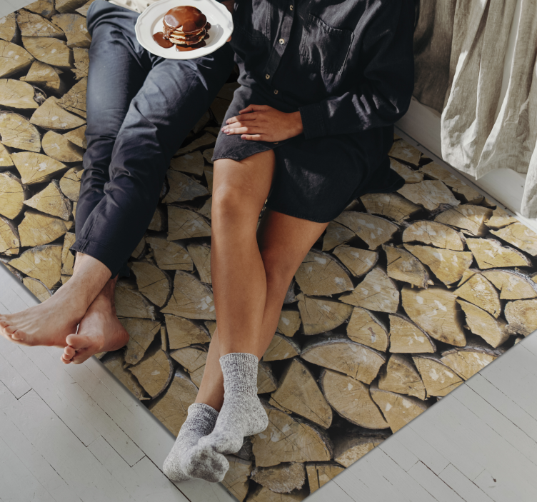 Orijinal ahşap efektli 3d tahtalar ahşap vinil halı - TenStickers