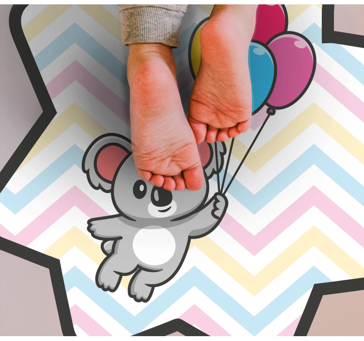 Oyuncu koala balonu çocukta pvc halı - TenStickers