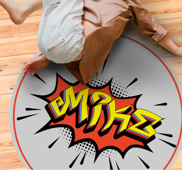 Isim patlaması isimlerle pvc halı - TenStickers