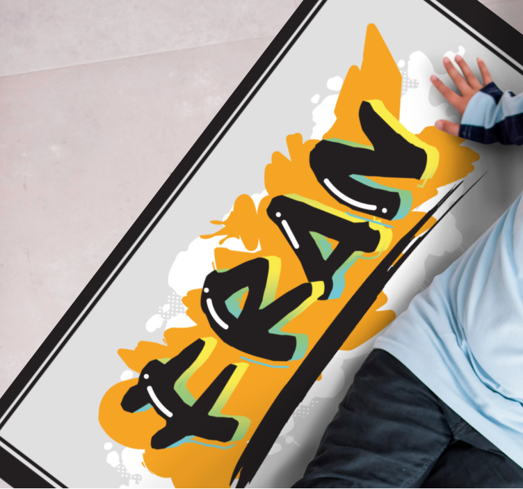 Isim sanatı isimlerle pvc halı - TenStickers