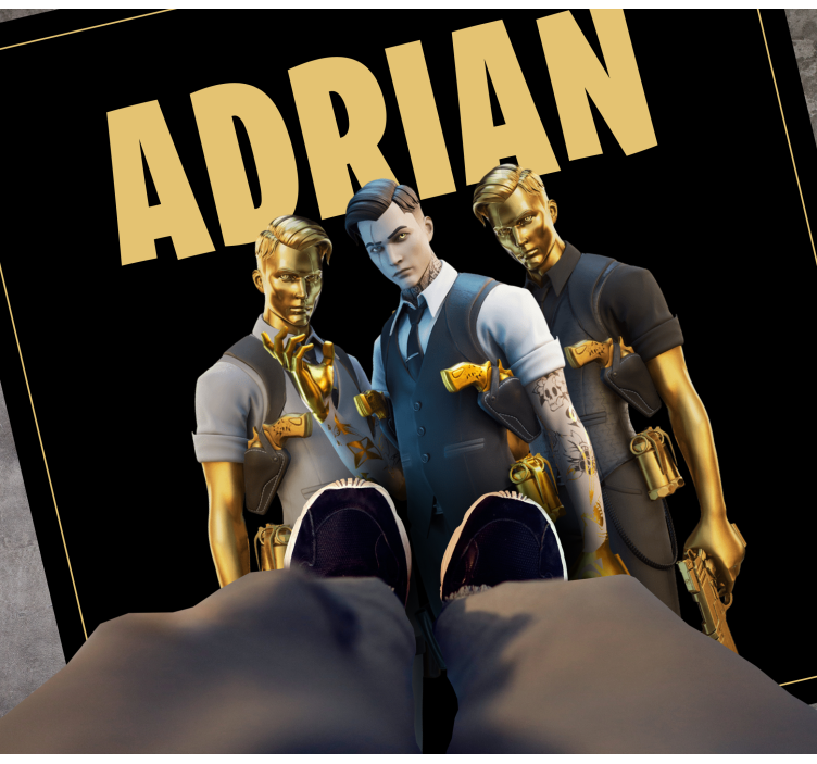 özel üçlü karakterler gençler pvc halı - TenStickers