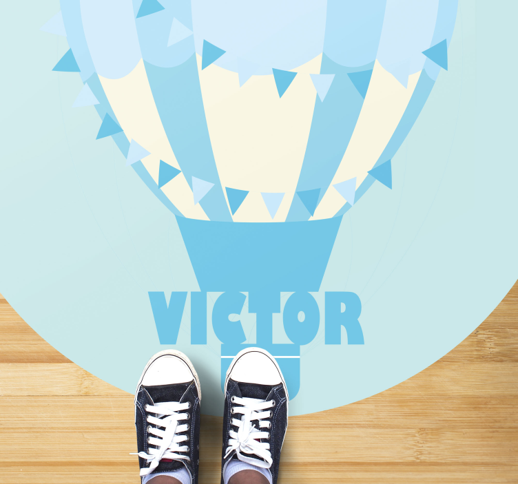 özelleştirilebilir balon isimlerle pvc halı - TenStickers