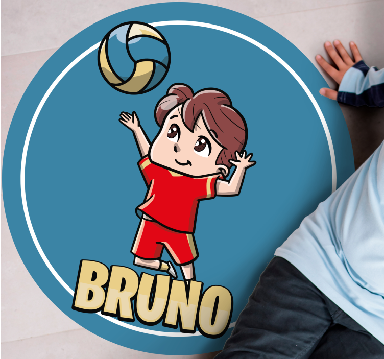 özelleştirilebilir spor isimlerle pvc halı - TenStickers