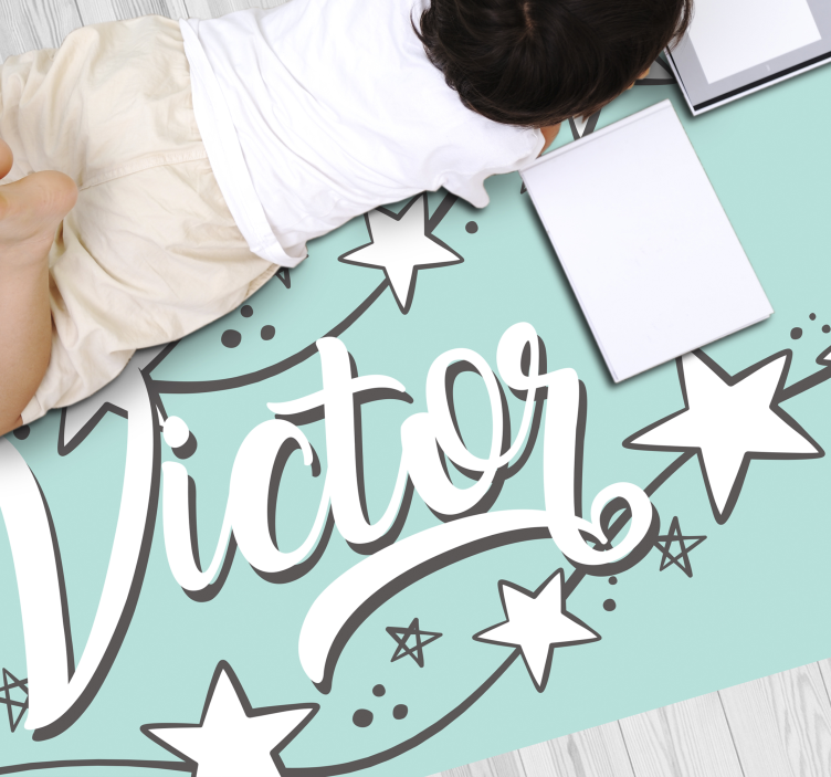 özelleştirilebilir yıldız tozu isimlerle pvc halı - TenStickers