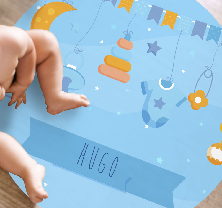 özelleştirilmiş kreş dekoru bebek pvc halı - TenStickers