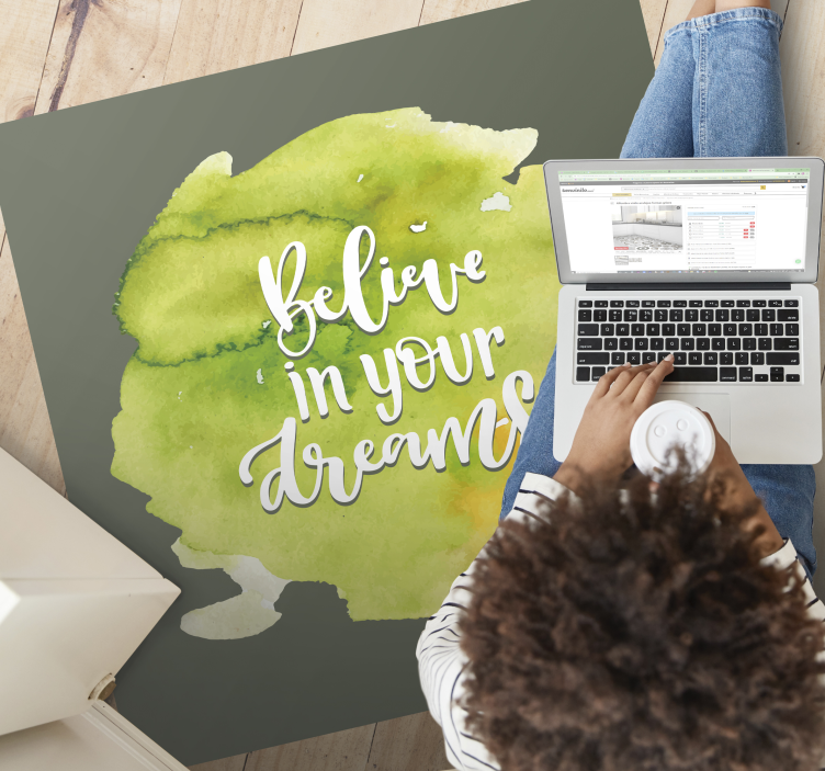 özlemlere güven cümleleri ile pvc halı - TenStickers