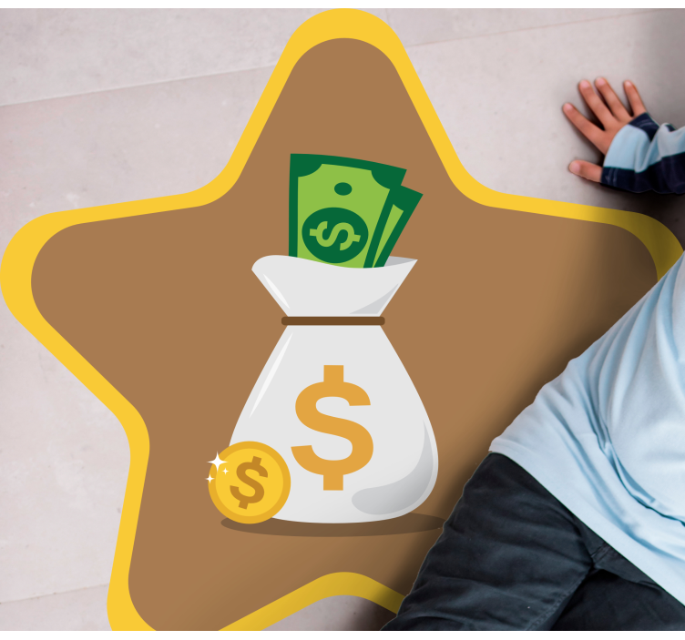 Para çantası logosu pvc halı - TenStickers