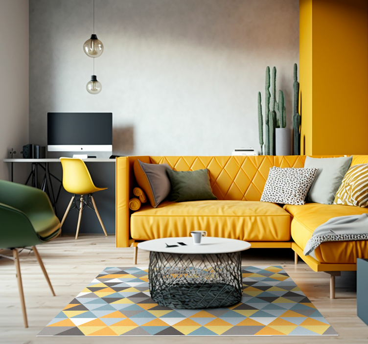 Fantastik pastel renk İskandinav tarzı vinil halı - TenStickers