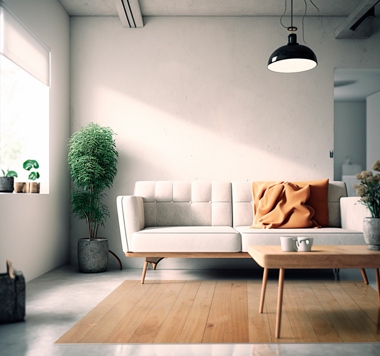 Plank hafif yüzey ahşap etkisi pvc halı - TenStickers