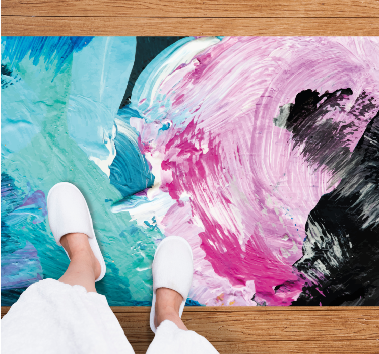 Renk sıçraması doku efektli pvc halı - TenStickers