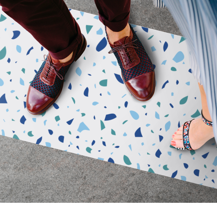 Renkli desen Mermer vinil halı - TenStickers