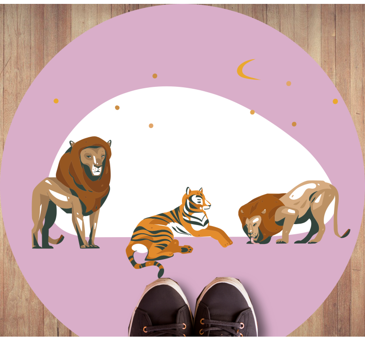 Safari vahşi hayvanları Hayvan pvc halı - TenStickers